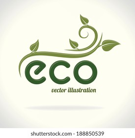 Ecology design over beige background,vector illustration - Powered by Shutterstock - Get 15% off with code: PIKWIZARD15