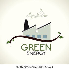 Ecology design over beige background,vector illustration