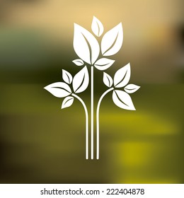Ecology design over blur background, vector illustration