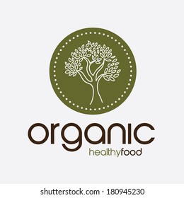 ecology design over gray background vector illustration