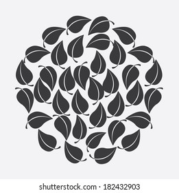 ecology design over gray background, vector illustration