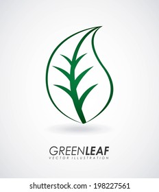 Ecology design over gray background, vector illustration