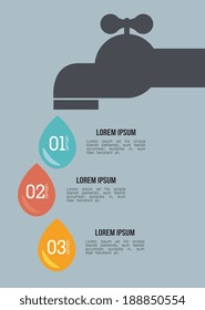 Ecology design over gray background,vector illustration