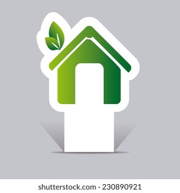 Ecology design over gray background,vector illustration