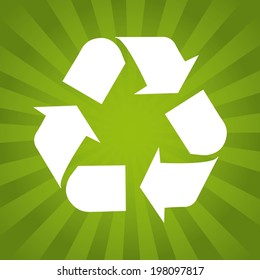Ecology design over green background, vector illustratijavascript:void(0)on
