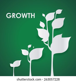 Ecology design over green background, vector illustration.