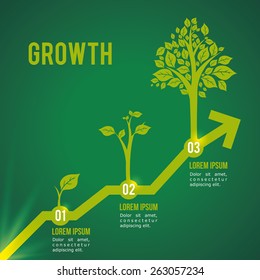 Ecology design over green background, vector illustration.