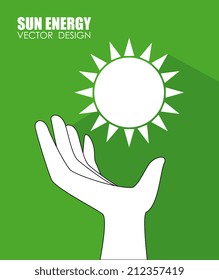 Ecology design over green background,vector illustration