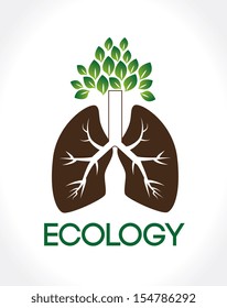 ecology design over white background vector illustration