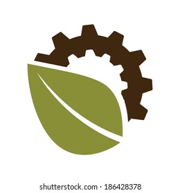 Ecology design over white background, vector illustration