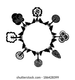 Ecology design over white background, vector illustration
