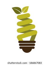 Ecology design over white background, vector illustration