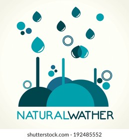 Ecology design over white background, vector illustration