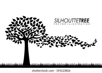 Ecology design over white background, vector illustration