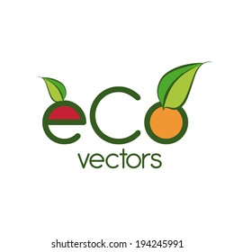 Ecology design over white background, vector illustration