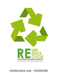 Ecology design over white background, vector illustration