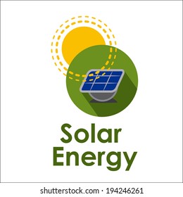 Ecology design over white background, vector illustration
