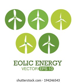 Ecology design over white background, vector illustration