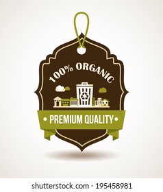 Ecology design over white background, vector illustration