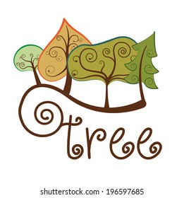 Ecology design over white background, vector illustration