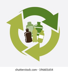Ecology design over white background, vector illustration
