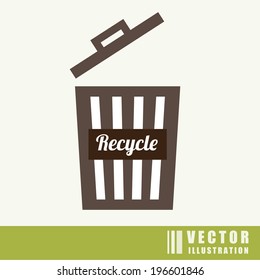 Ecology design over white background, vector illustration