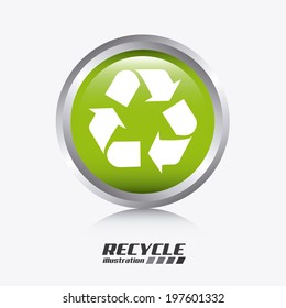 Ecology design over white background, vector illustration