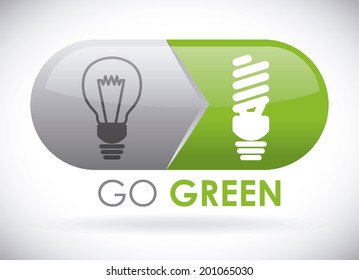 Ecology design over white background, vector illustration
