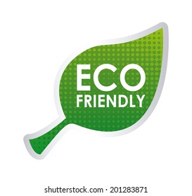 Ecology design over white background, vector illustration