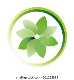 Ecology design over white background, vector illustration