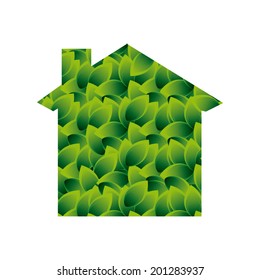 Ecology design over white background, vector illustration