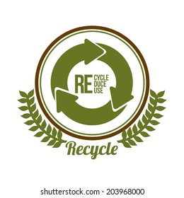 Ecology design over white background, vector illustration