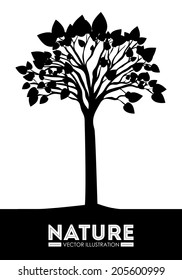 Ecology design over white background, vector illustration