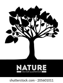 Ecology design over white background, vector illustration