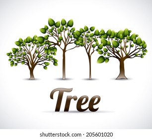 Ecology design over white background, vector illustration