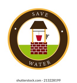 Ecology design over white background, vector illustration