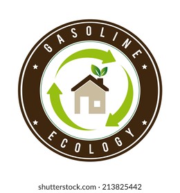 Ecology design over white background, vector illustration