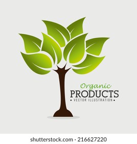 Ecology design over white background, vector illustration