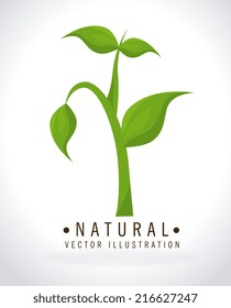 Ecology design over white background, vector illustration