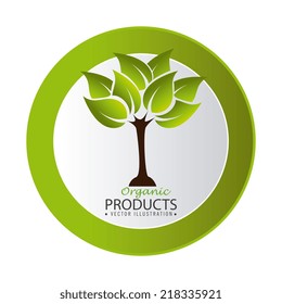 Ecology design over white background, vector illustration