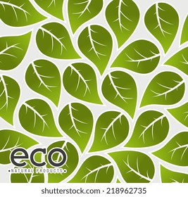 Ecology design over white background, vector illustration