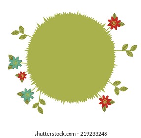 Ecology design over white background, vector illustration