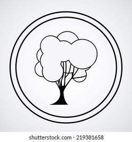 Ecology design over white background, vector illustration