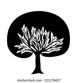 Ecology design over white background, vector illustration