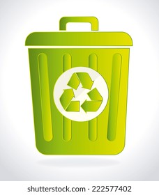 Ecology design over white background, vector illustration