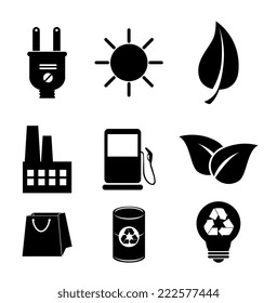 Ecology design over white background, vector illustration
