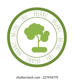 Ecology design over white background, vector illustration
