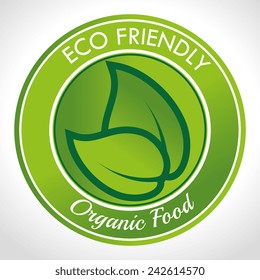 Ecology design over white background, vector illustration