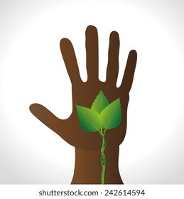 Ecology design over white background, vector illustration