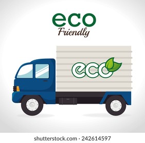 Ecology design over white background, vector illustration